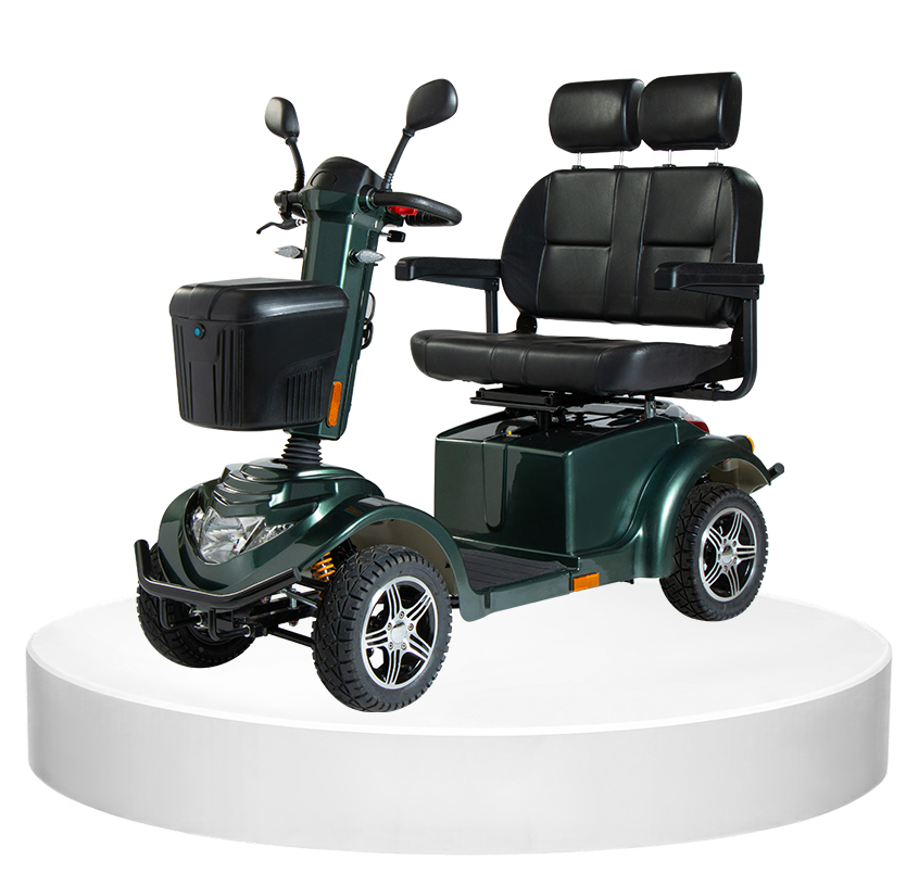 Comfort Dual-Seat Mobility Scooter R9SM-DOUBLE :Share the Ride, Enhanced Comfort