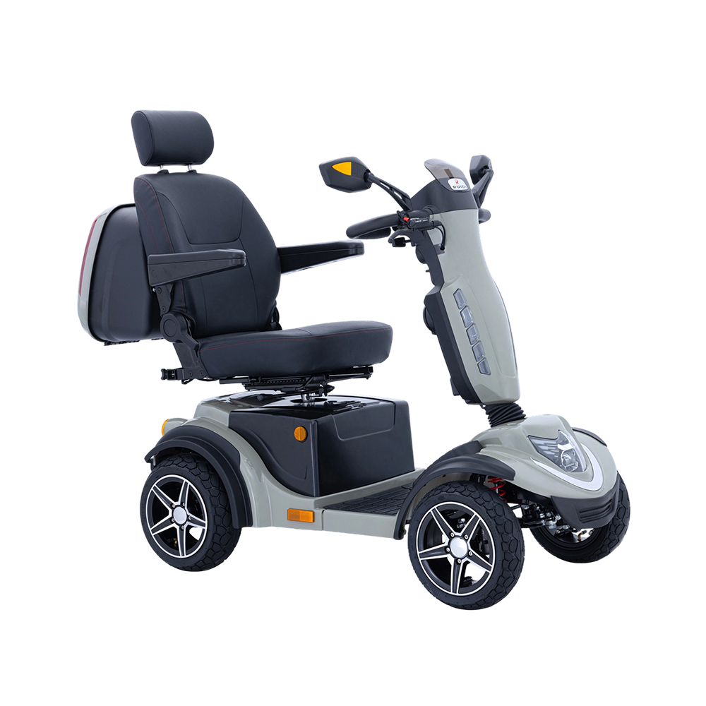 Tech-Luxury Mobility Scooter: TFT Display, Keyless Start, Dual Safety