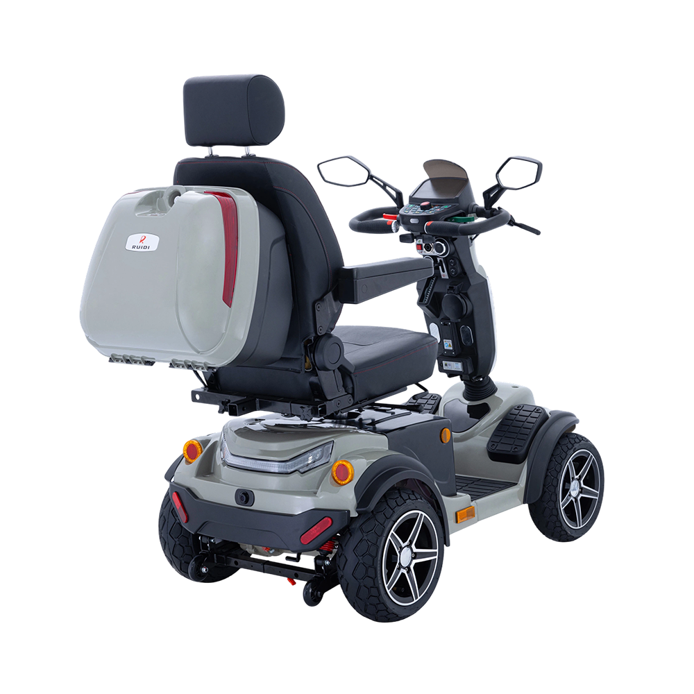 Tech-Luxury Mobility Scooter: TFT Display, Keyless Start, Dual Safety